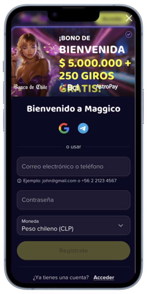 Maggico Casino Registration App